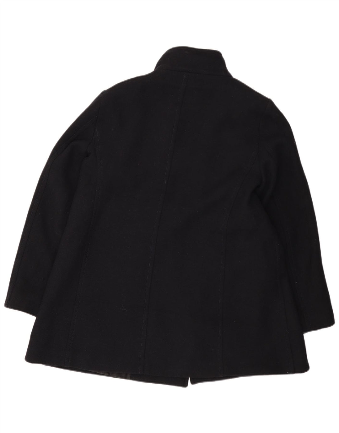Женское полупальто Zara UK 18 XL, темно-синее, шерсть