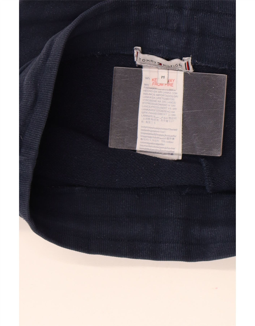 Tommy Hilfiger Мужские спортивные брюки с графическим рисунком Брюки-джоггеры среднего размера Темно-синие