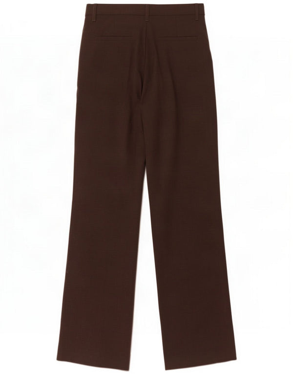 Женские широкие брюки-чиносы Zara XS W24 L34, коричневый полиэстер в клетку