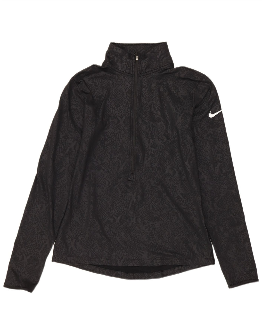 Женский спортивный костюм-пуловер NIKE Dri Fit UK 12, средний черный с животным принтом