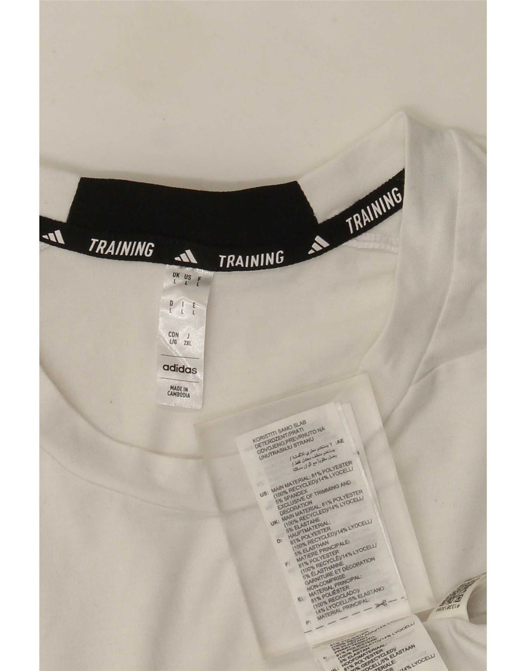 Мужская футболка Adidas Top Large White из полиэстера Sports