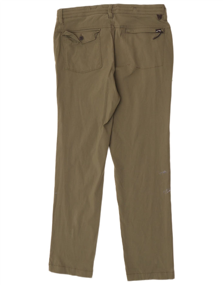 Мужские узкие брюки-чинос Billabong, средние W32 L30, хаки, нейлон