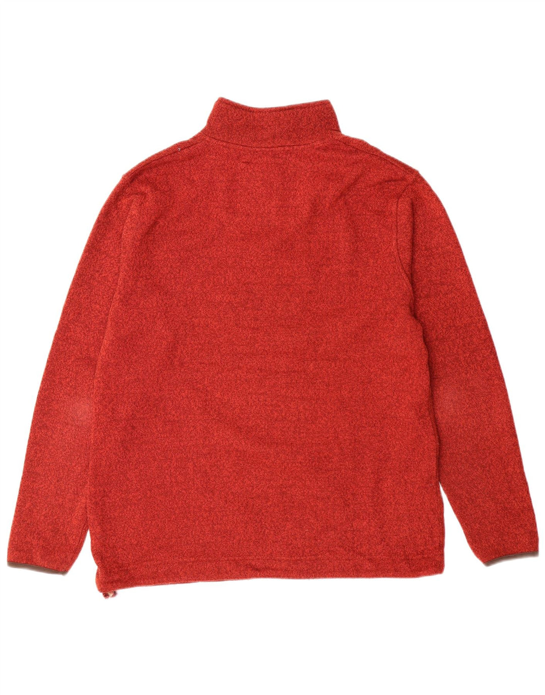 Мужской свитшот с воротником на молнии Weird Fish, большой красный полиэстер с крапинками