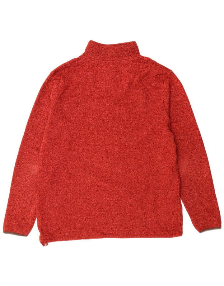 Мужской свитшот с воротником на молнии Weird Fish, большой красный полиэстер с крапинками