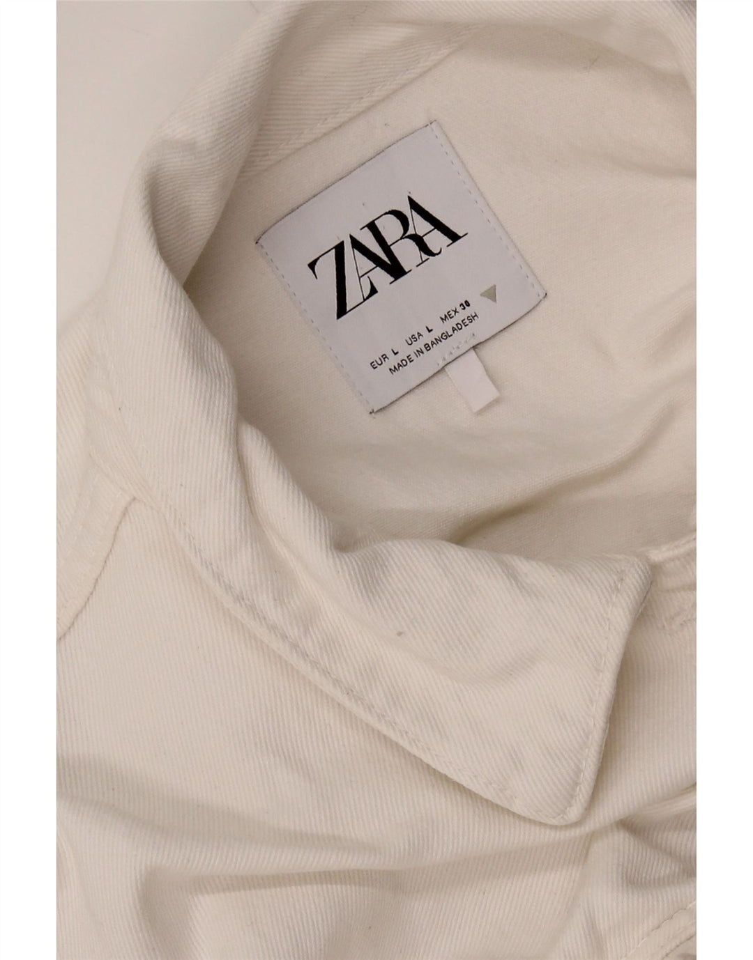 Женский джинсовый комбинезон Zara UK 14, большой размер, белый хлопок