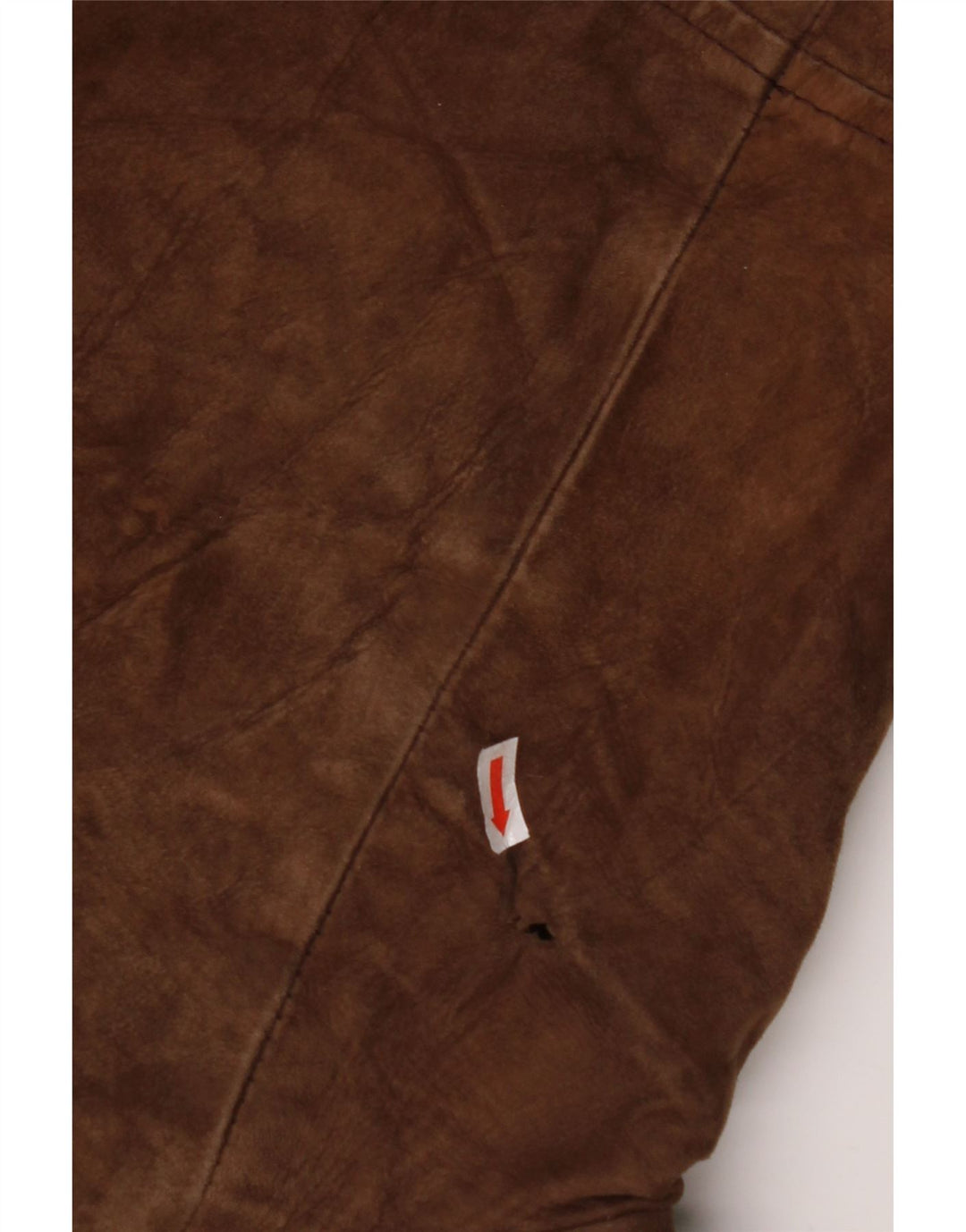 VINTAGE Мужское двубортное пальто из овчины IT 54 2XL Коричневый кожаный