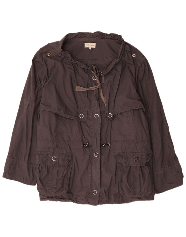 Женская куртка в стиле милитари Marks & Spencer UK 26 5XL Коричневый хлопок