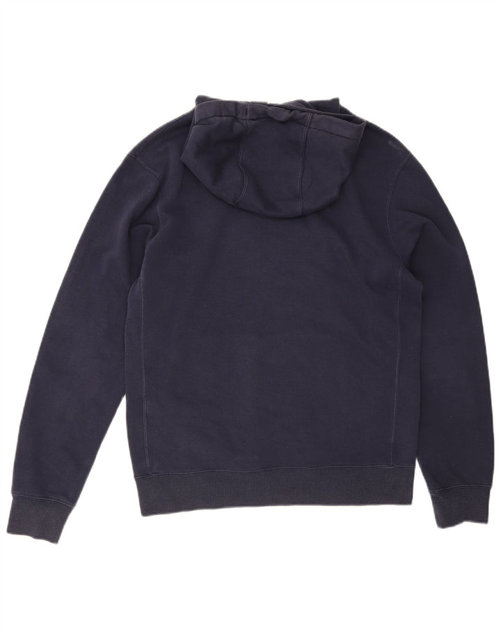 FILA Mens Hoodie Jumper Small Navy Blue Cotton