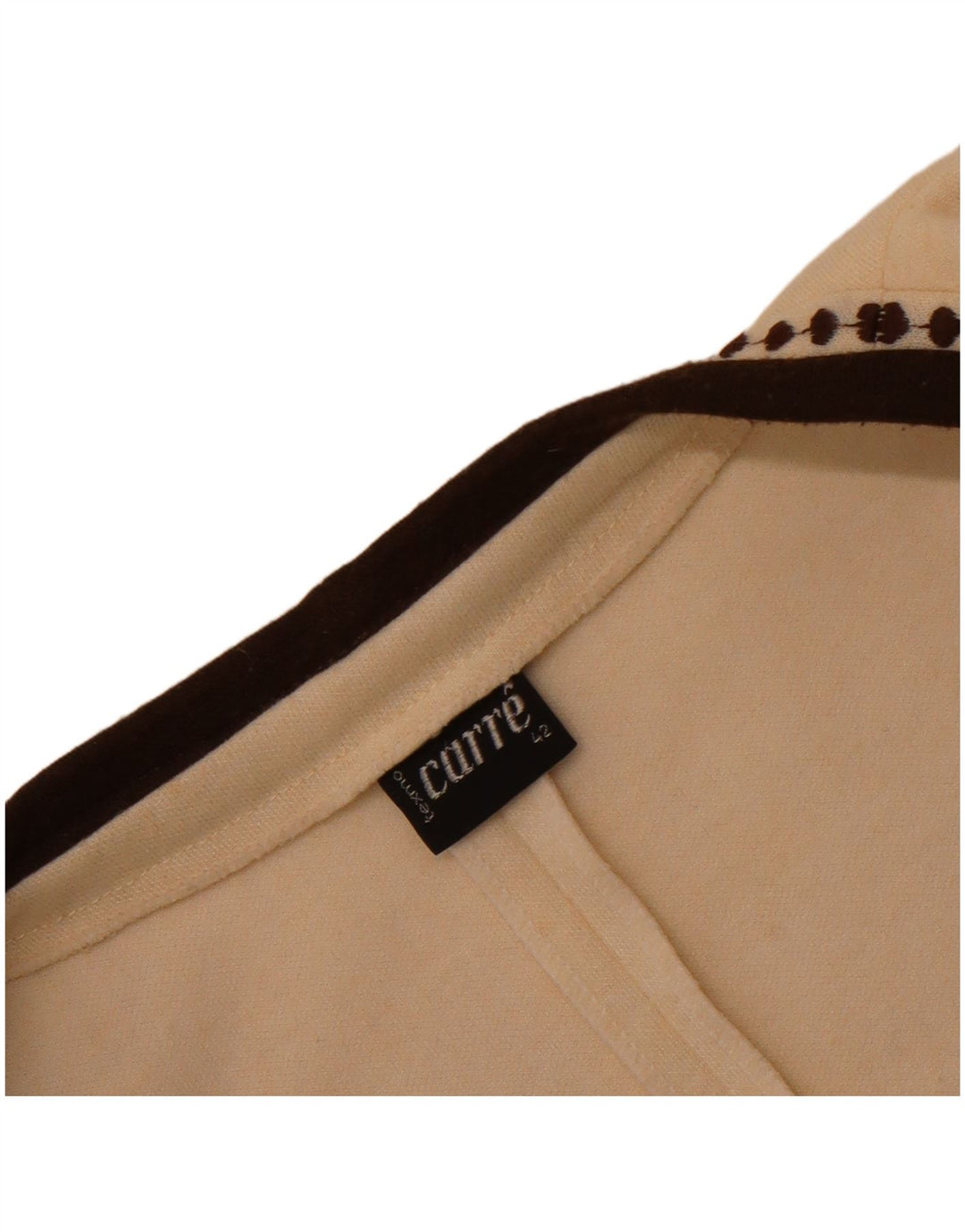 Carre Женский открытый кардиган без рукавов EU 42 Большой Off White