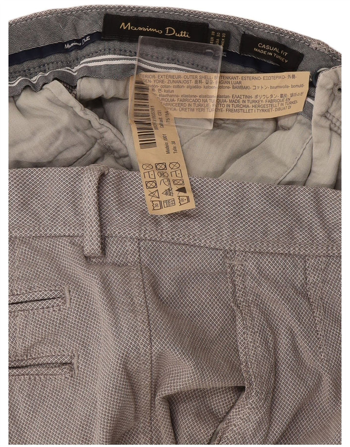 Мужские брюки-чиносы Massimo Dutti EU 38 Small W30 L29 Серый Argyle/Diamond
