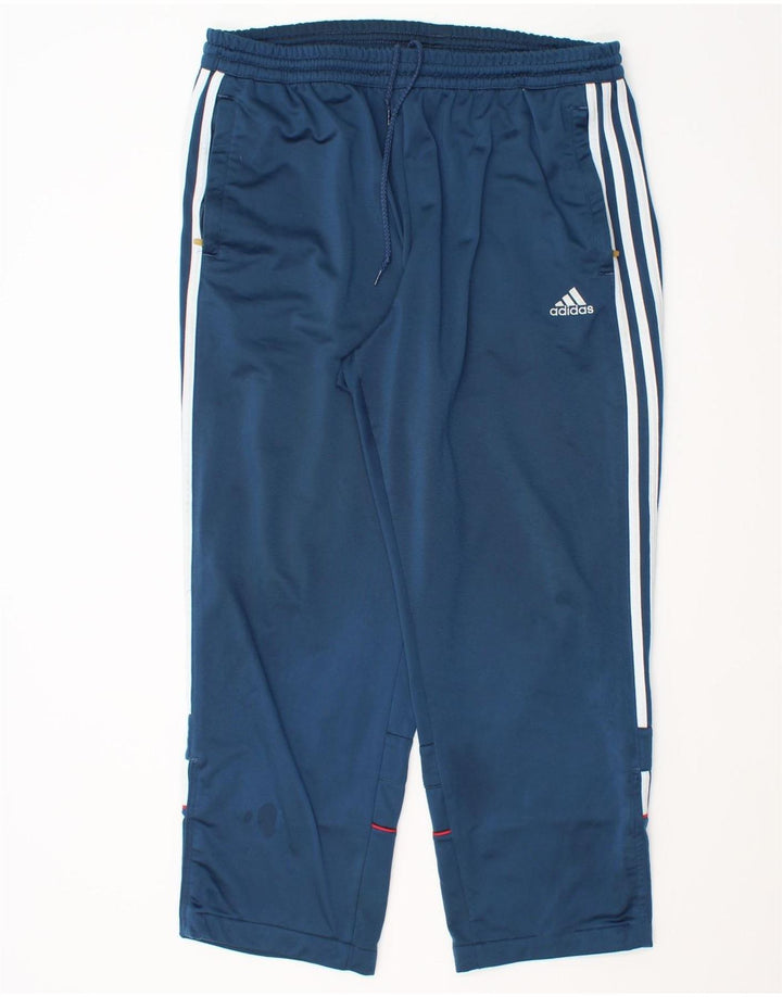 Мужские спортивные брюки Adidas UK 40/42, средний синий полиэстер
