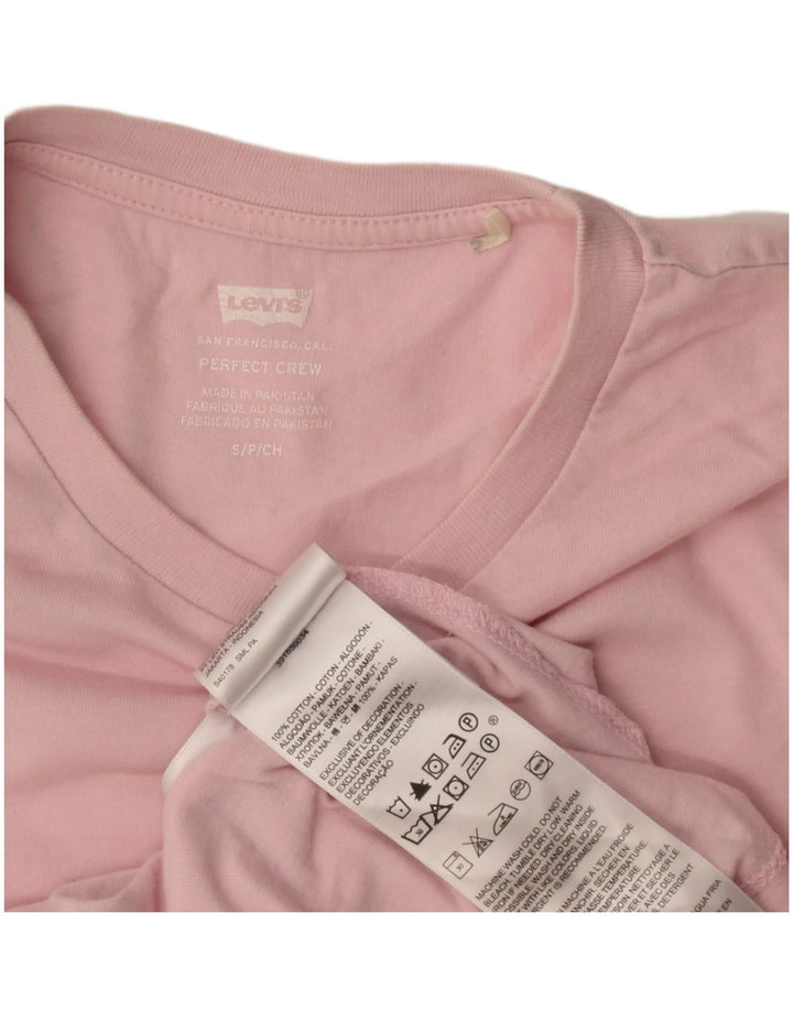 Женская футболка Levi's Top UK 10 Small Pink Cotton
