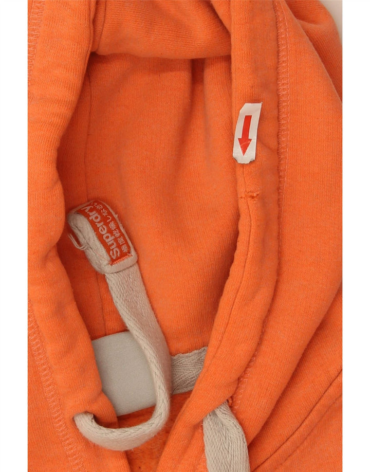 Женский джемпер с капюшоном Superdry UK 10, маленький оранжевый, полиэстер