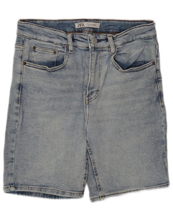 Мужские джинсовые шорты Zara EU 42, большие, W32, синие, хлопок