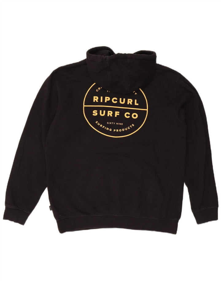 Мужской джемпер с капюшоном RIP CURL, черный, хлопковый, среднего размера