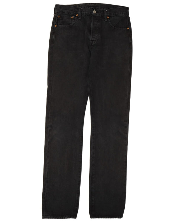 Мужские прямые джинсы Levi's 501 W29 L34, черный хлопок