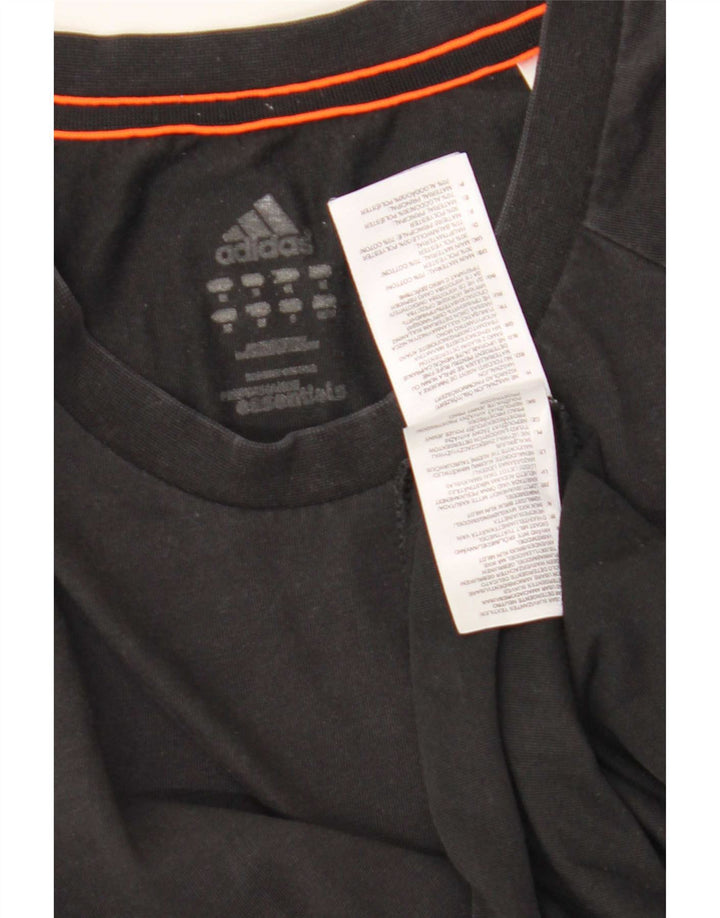 Adidas Мужская футболка Climalite Top Medium Black Cotton