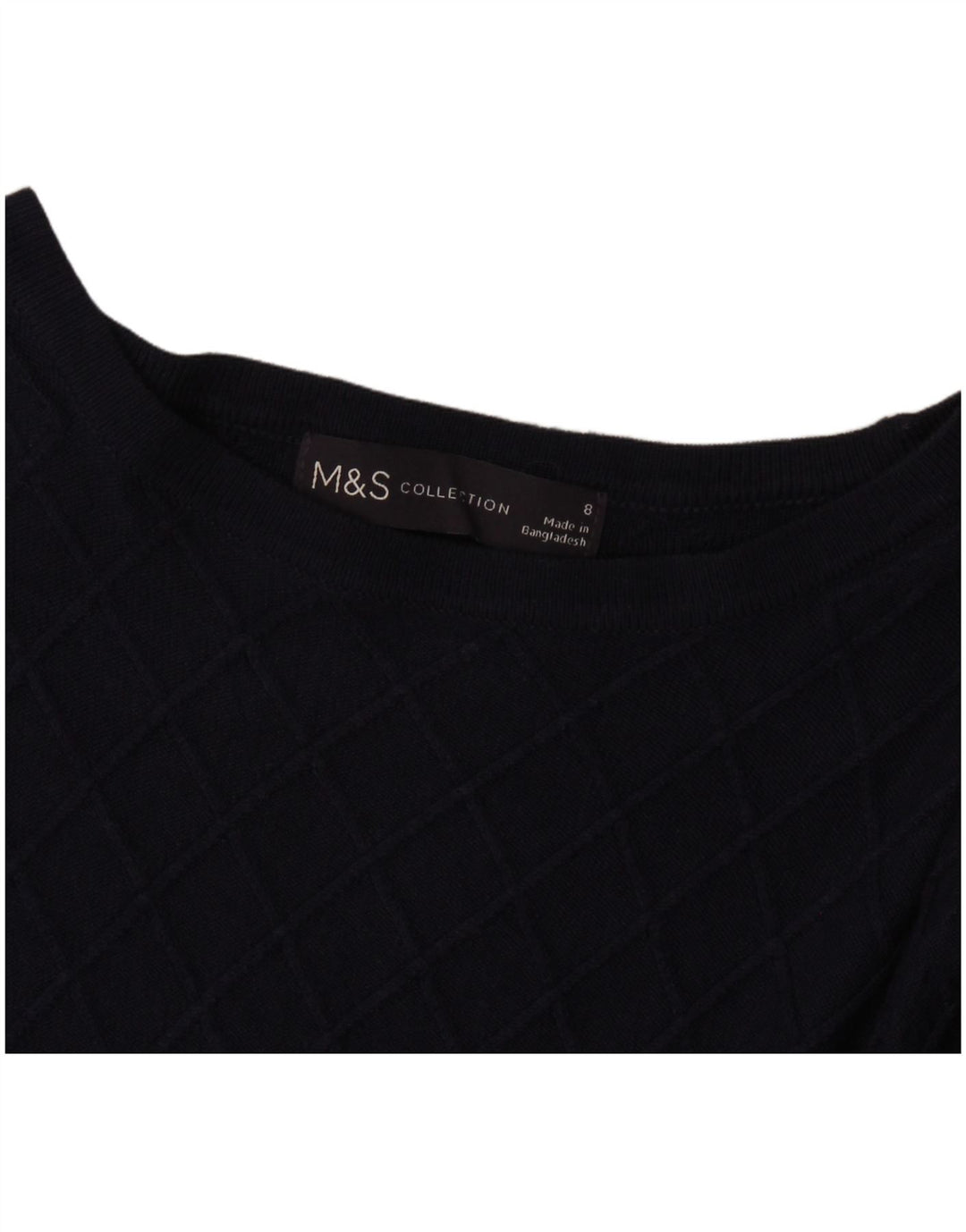 Женский джемпер с вырезом «лодочка» Marks & Spencer, Великобритания, 8, маленький, темно-синий