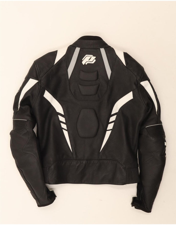 Мужская куртка-гонщик Probiker IT 48, средняя, черная, с цветными блоками