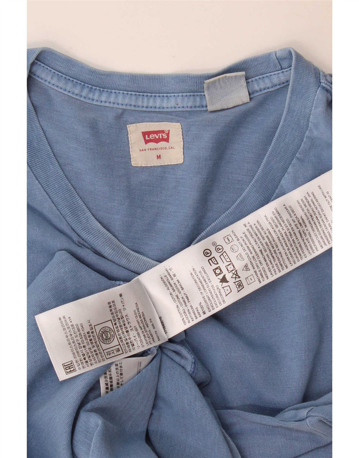 Мужская футболка Levi's из хлопка среднего синего цвета