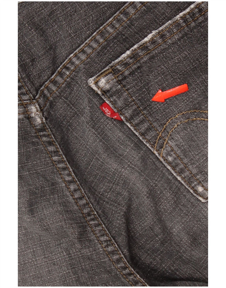 Женские прямые джинсы Levi's 505 с потертостями, США 6, средние W30 L32, серые