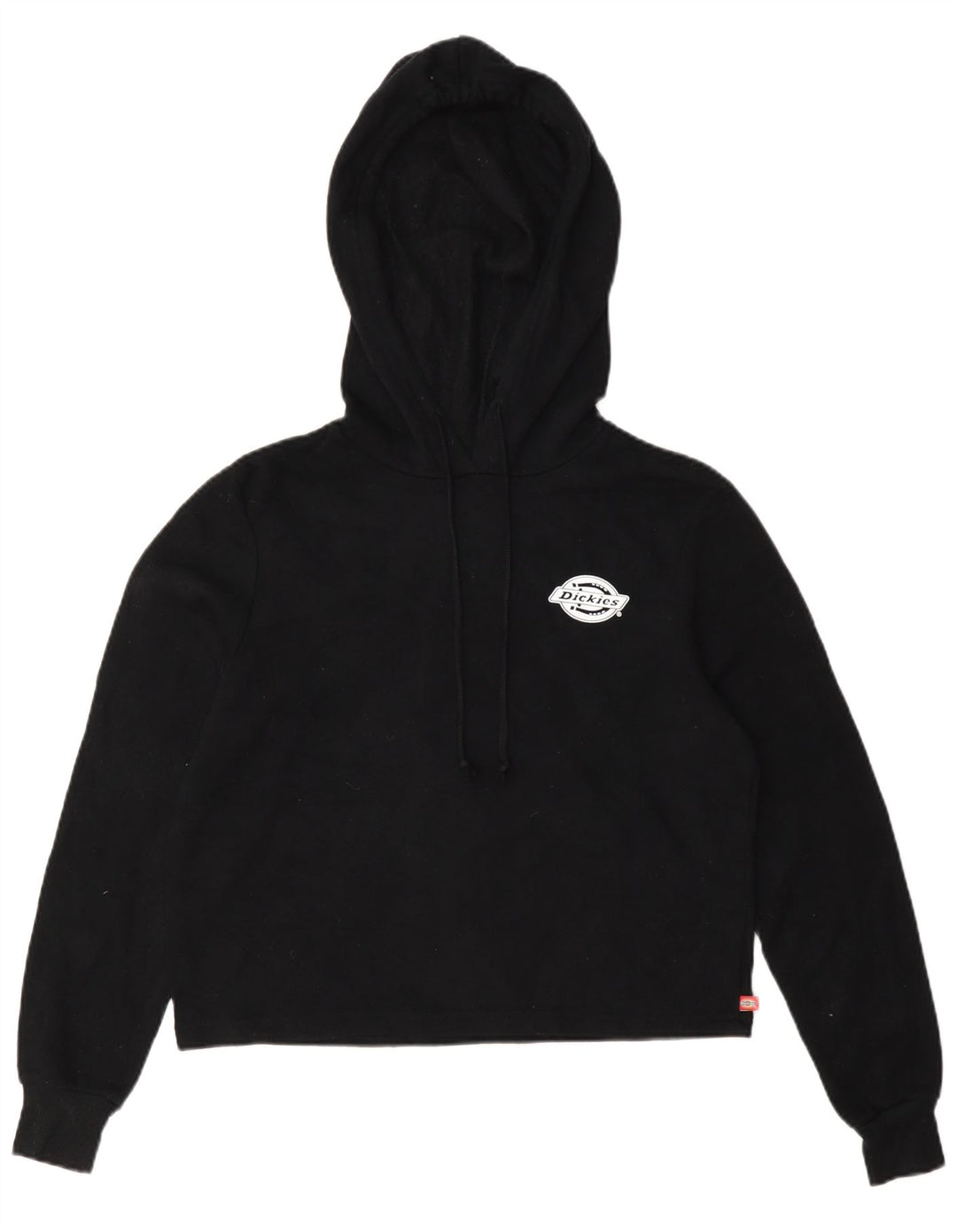 Женский укороченный джемпер с капюшоном Dickies, размер UK 10, маленький, черный, полиэстер