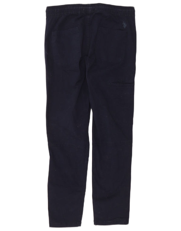 Ассоциация поло США. Мужские узкие брюки-чиносы W32 L30, темно-синие, хлопок