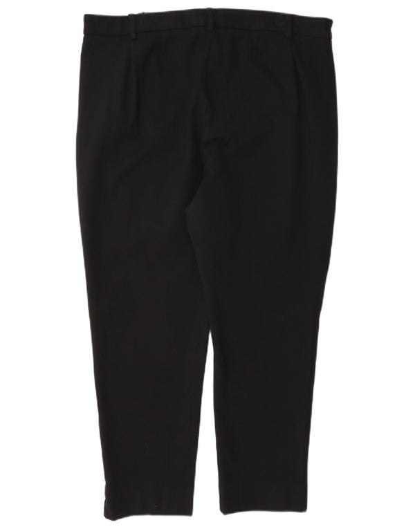 Женские укороченные брюки Marks & Spencer UK 16, большие W34 L24, черные