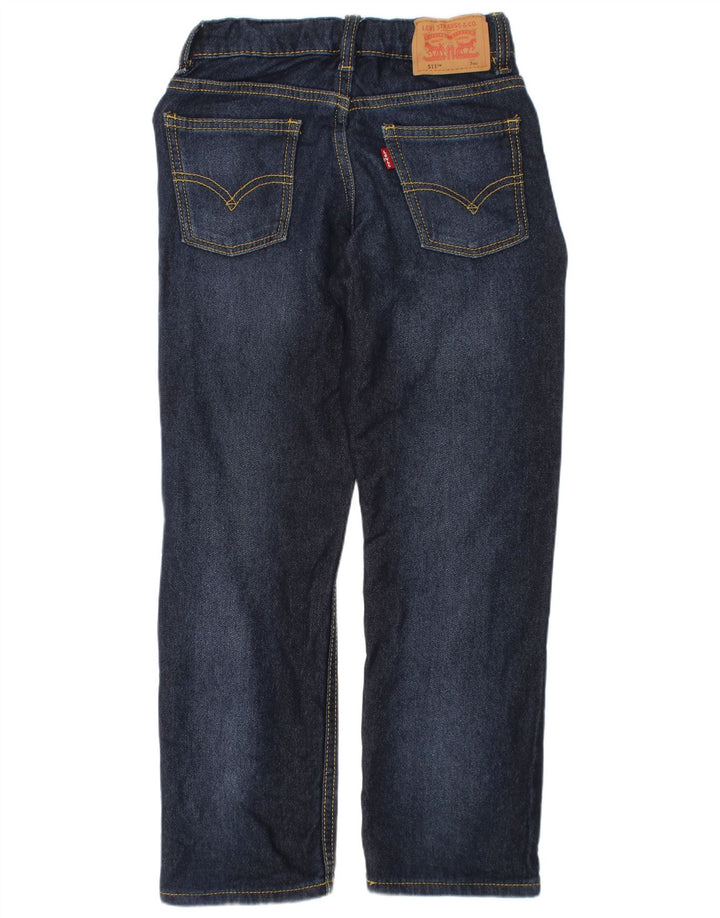 Джинсы Levi's 511 Slim для мальчиков 6–7 лет W24 L22, синий хлопок