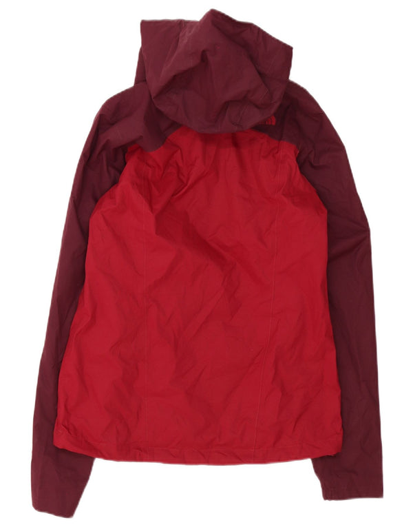 Женская дождевик с капюшоном The North Face UK 6 XS Бордовый с цветными блоками
