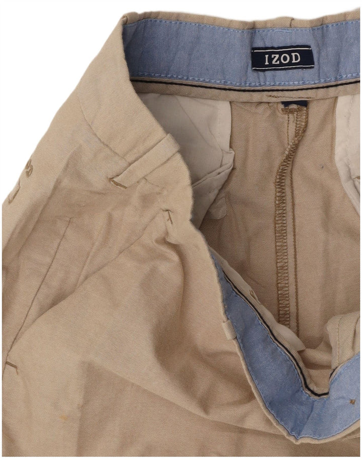 IZOD Мужские шорты чинос W30 Medium Бежевый