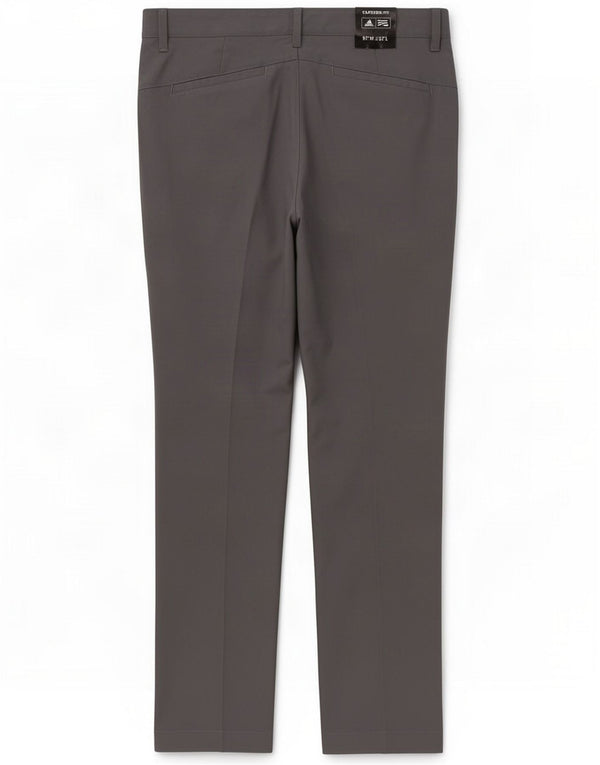 Adidas Mens Tapered Chino Trousers W32 L32 Grey Polyester