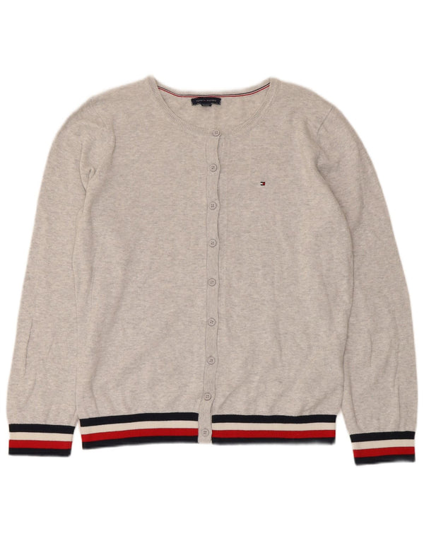 Женский кардиган Tommy Hilfiger UK 14 Средний Серый В Полоску