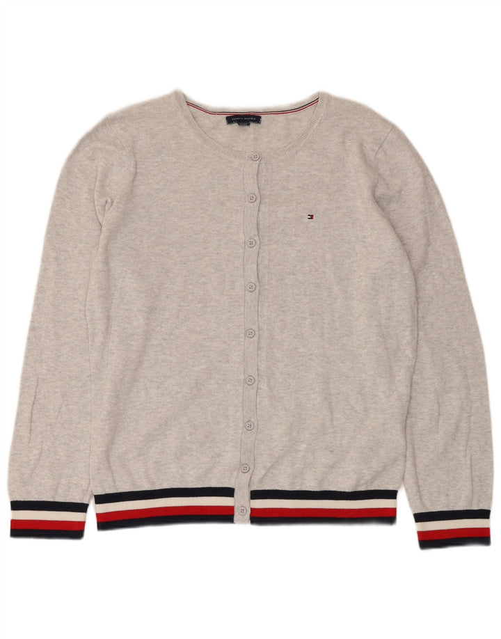 Женский кардиган Tommy Hilfiger UK 14 Средний Серый В Полоску