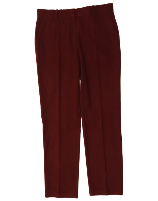 Женские костюмные брюки с высокой талией Marks & Spencer UK 12 Medium W32 L31 Burgun