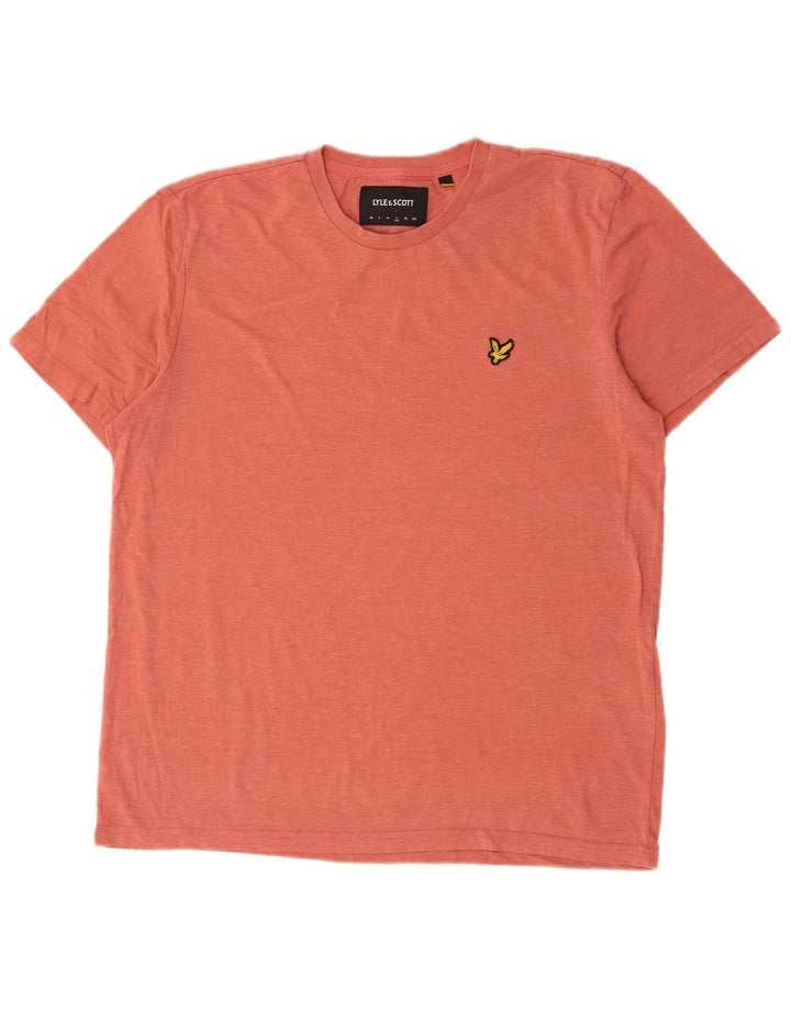 Мужская футболка Lyle & Scott, большой розовый полиэстер