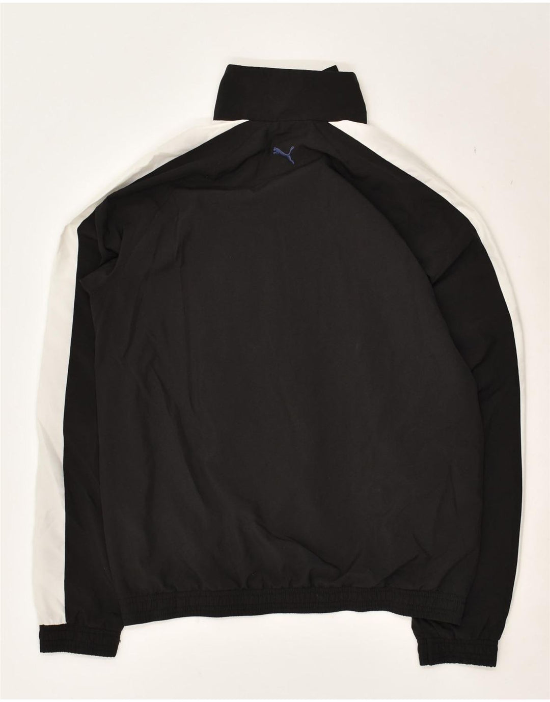 PUMA Boys Graphic Tracksuit Top Jacket 13-14 Years Black Colourblock | Vintage Puma | Thrift | Second-Hand Puma | Used Clothing | Messina Hembry 
