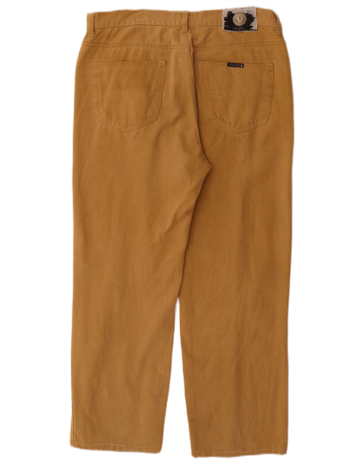 TRUSSARDI Mens Straight Jeans W32 L27  Beige Cotton