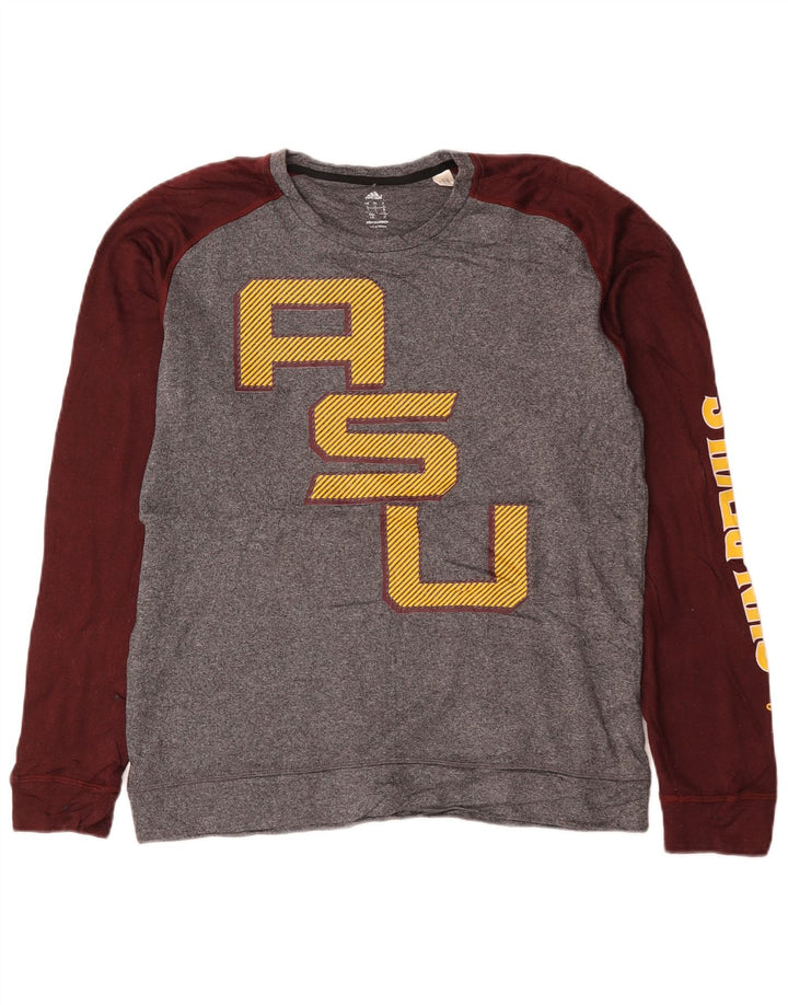 Мужской джемпер Adidas Arizona State Sun Devils, большой серый