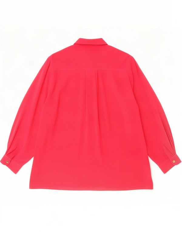 Винтажное женское платье-рубашка UK 18 XL Розовый