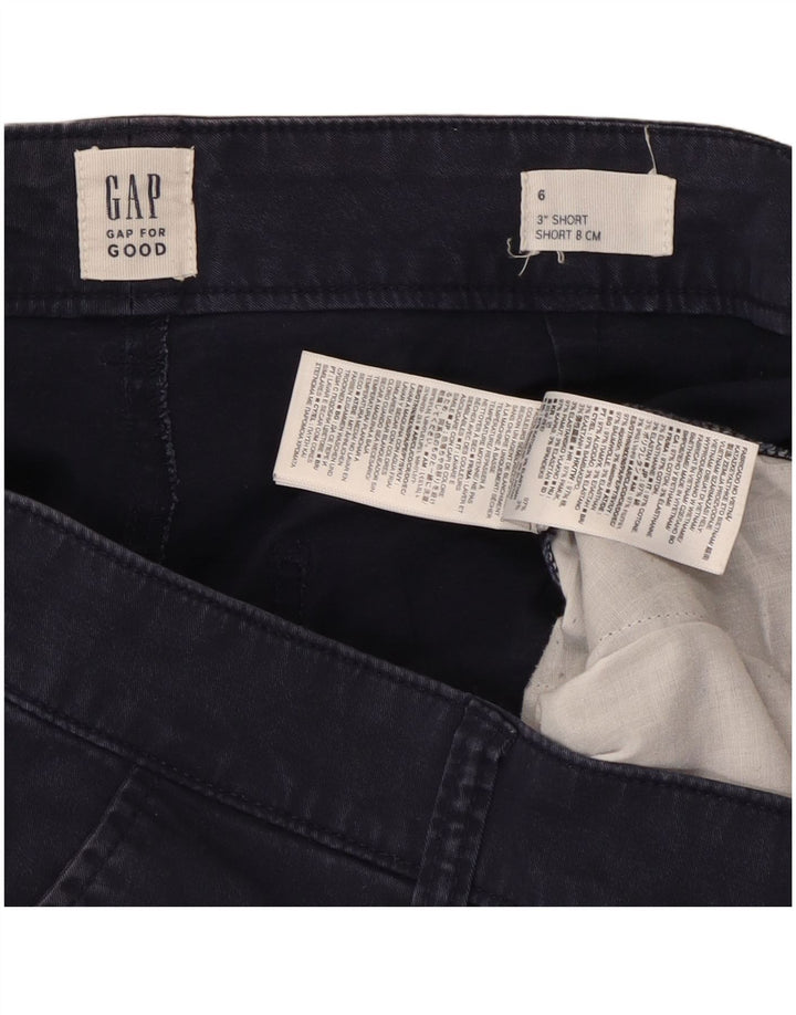 Женские шорты чинос Gap US 6 Medium W30 Темно-синие хлопковые