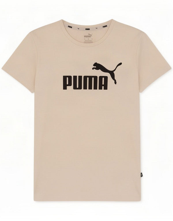 Puma Женская футболка с рисунком Top UK 12 Средний белый хлопок