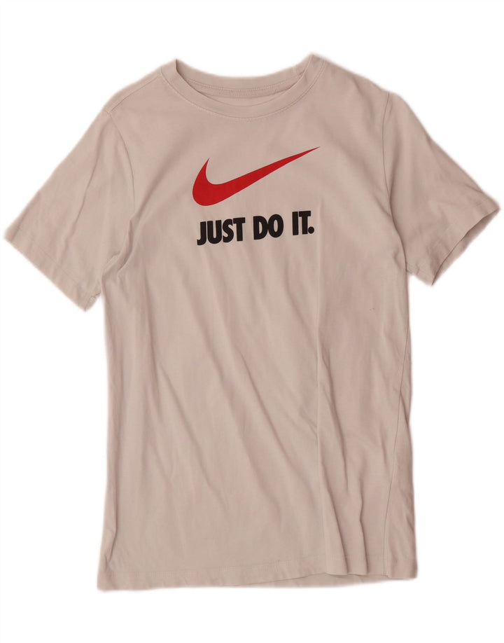 NIKE Boys Graphic T-Shirt Top 13-14 Years White Cotton Vintage Nike and Second-Hand Nike from Messina Hembry 