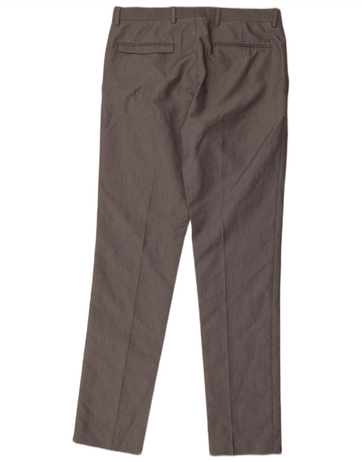 Мужские узкие костюмные брюки Zara EU 40 Medium W31 L33, серый полиэстер