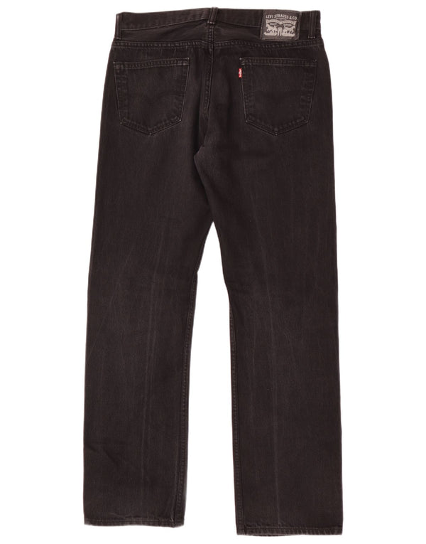 Мужские прямые джинсы Levi's W34 L34, черный хлопок
