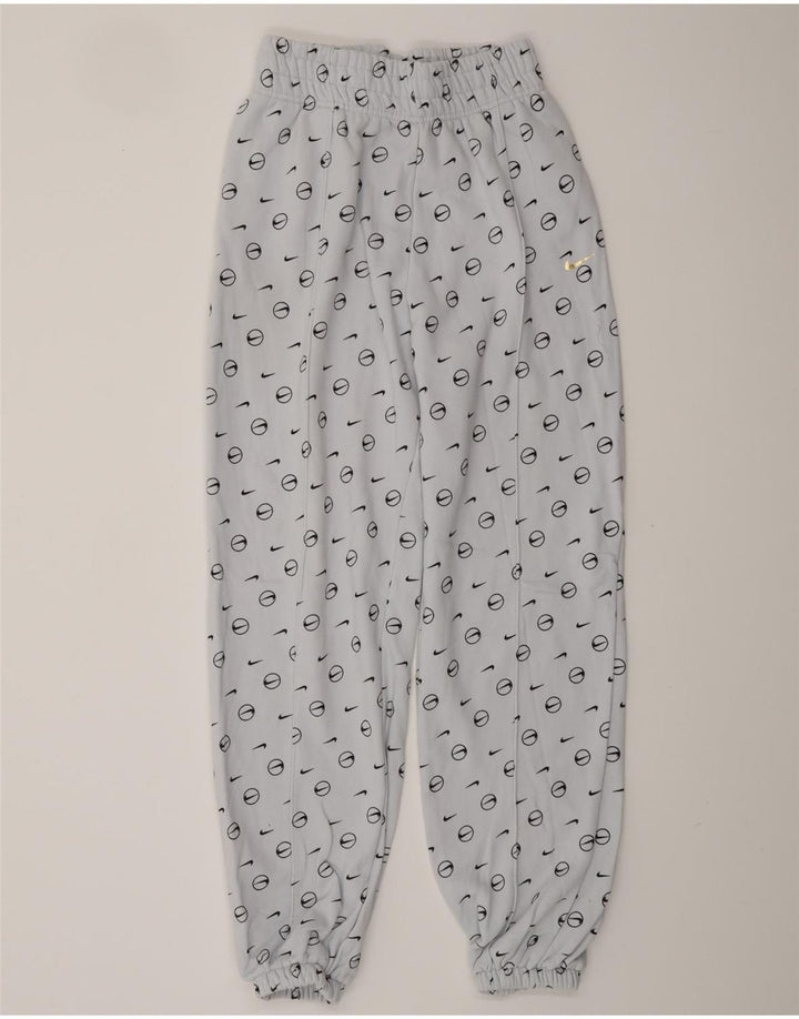 Мужские спортивные брюки свободного покроя NIKE с графическим рисунком, джоггеры, маленькие синие хлопковые брюки