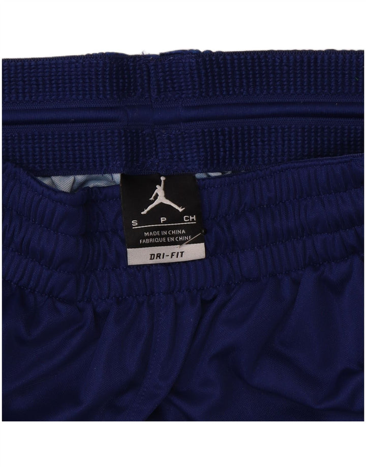 Мужские спортивные шорты Jordan Dri Fit, маленькие темно-синие, полиэстер с цветными блоками