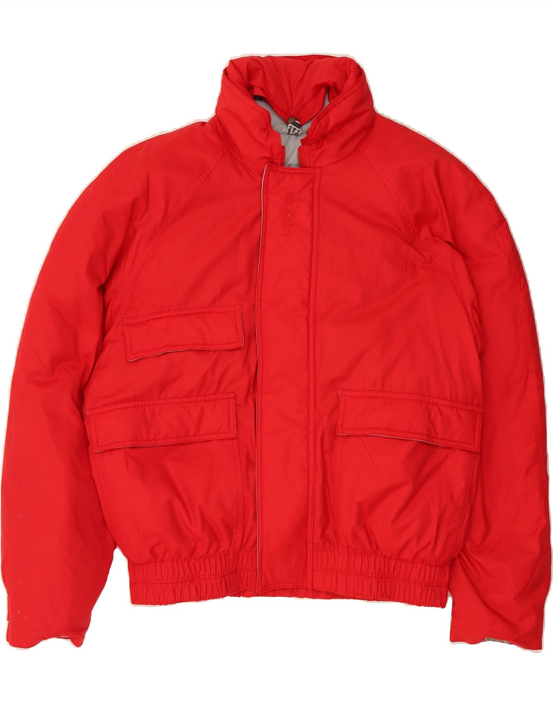 DUBIN Mens Padded Bomber Jacket IT 46 Small Red Cotton Vintage Dubin and Second-Hand Dubin from Messina Hembry 
