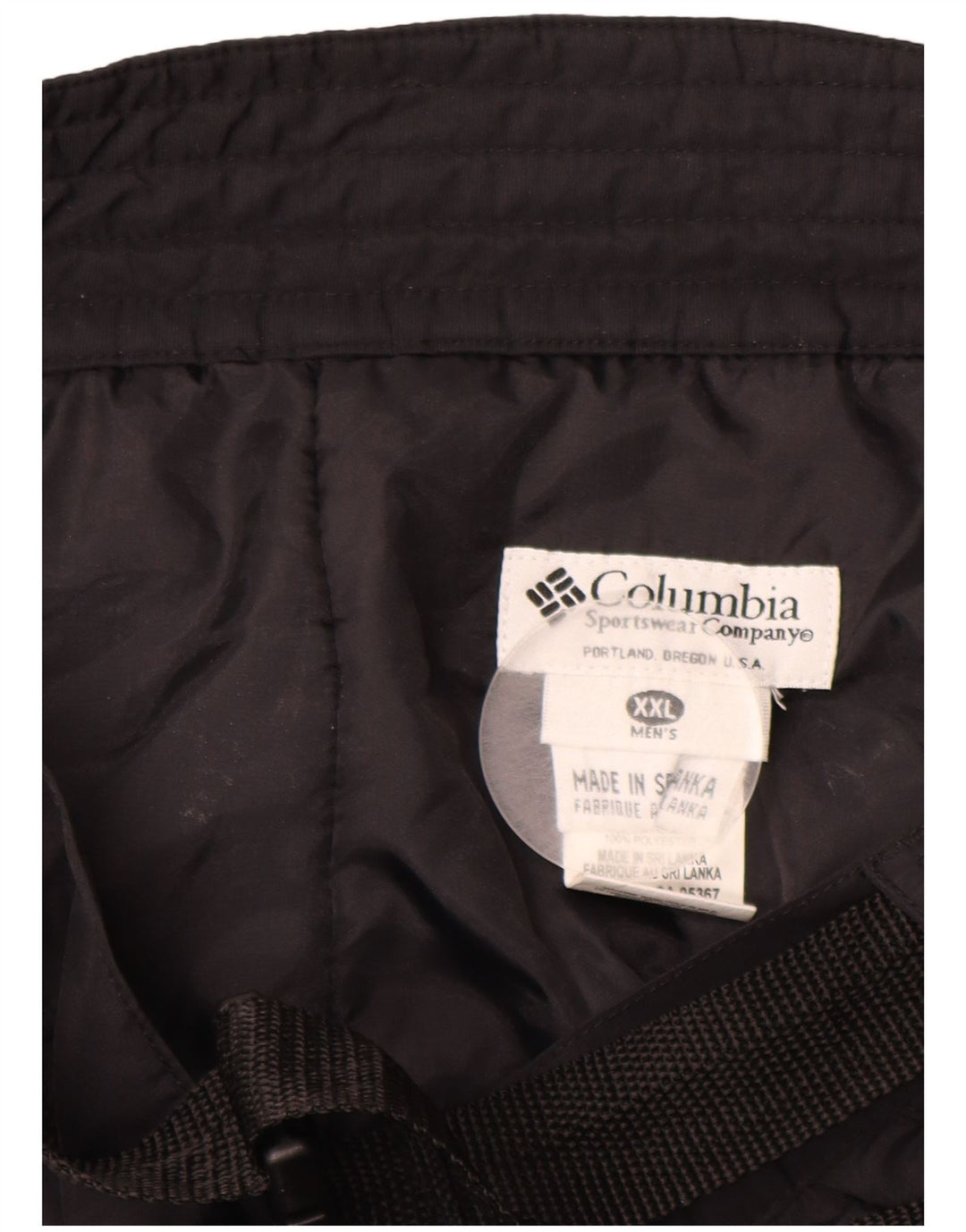 Мужские лыжные брюки COLUMBIA 2XL, черный нейлон