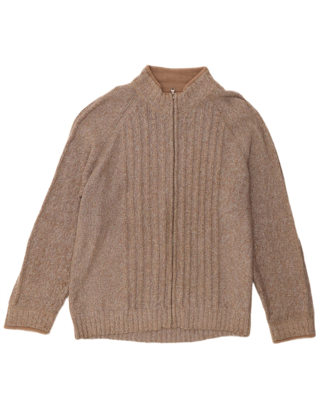 Мужской кардиган-свитер Marks & Spencer XL коричневый шерстяной